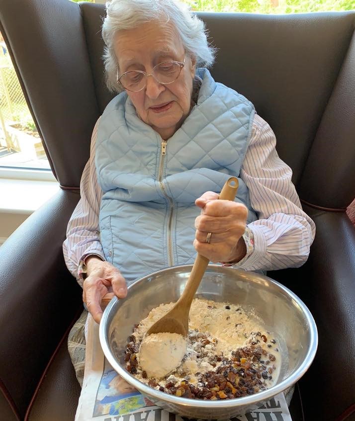 TimkenGrange's tweet photo. Our residents have been busy helping to make scones this morning. A great activity to maintain simple life skills as well as exercising the joints and muscles in the arms. We can’t wait to taste them! 😋 https://t.co/9OUdxizEt4