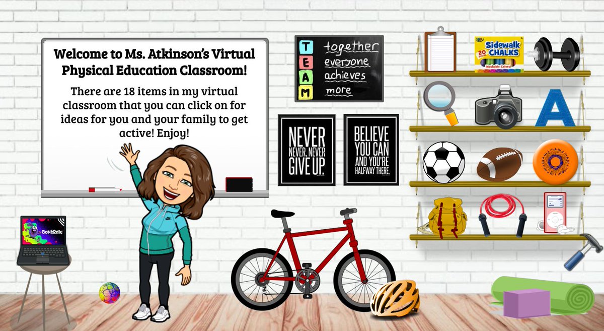 I hope everyone had a great long weekend! Check out my virtual classroom for some ideas to stay physically active!

Just click on an item in the link and magic!

Prim:
docs.google.com/presentation/d…

Elem:
docs.google.com/presentation/d…

<a href="/AdmiralsAcad_NL/">Admiral’s Academy Navigators 🏳️‍🌈</a> <a href="/NLESDCA/">NLESD</a> <a href="/PESICNL/">PESIC</a>