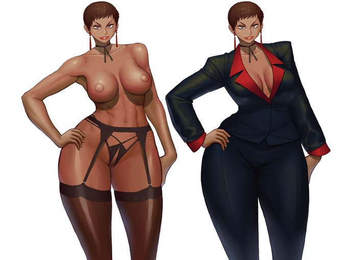 [R-18 NSFW]
確認したら公式がノーブラだからノーブラにします 