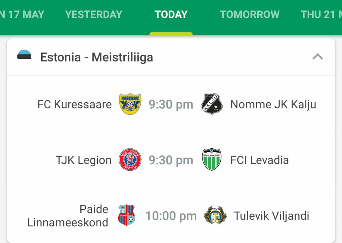 jimmyrichway's tweet photo. @Dream11  kindly add Estonian Meistriliiga on your platform and facilitate it's live stream through @the_fancode 

#Fantasy_Football
#Meistriliiga 
#FantasyRichWay https://t.co/eMIqKvt919