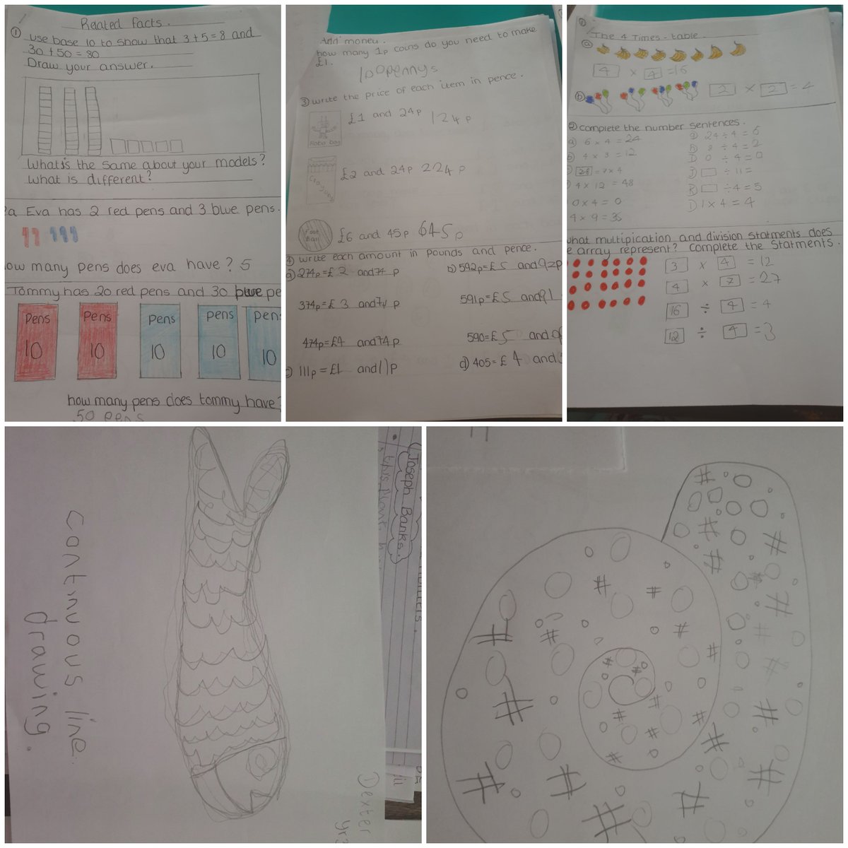 LisaMackellar's tweet photo. @3Galfrid dexters been doing art and maths and some writting today. 🙂✏🖍 https://t.co/vIBZHMD8pw