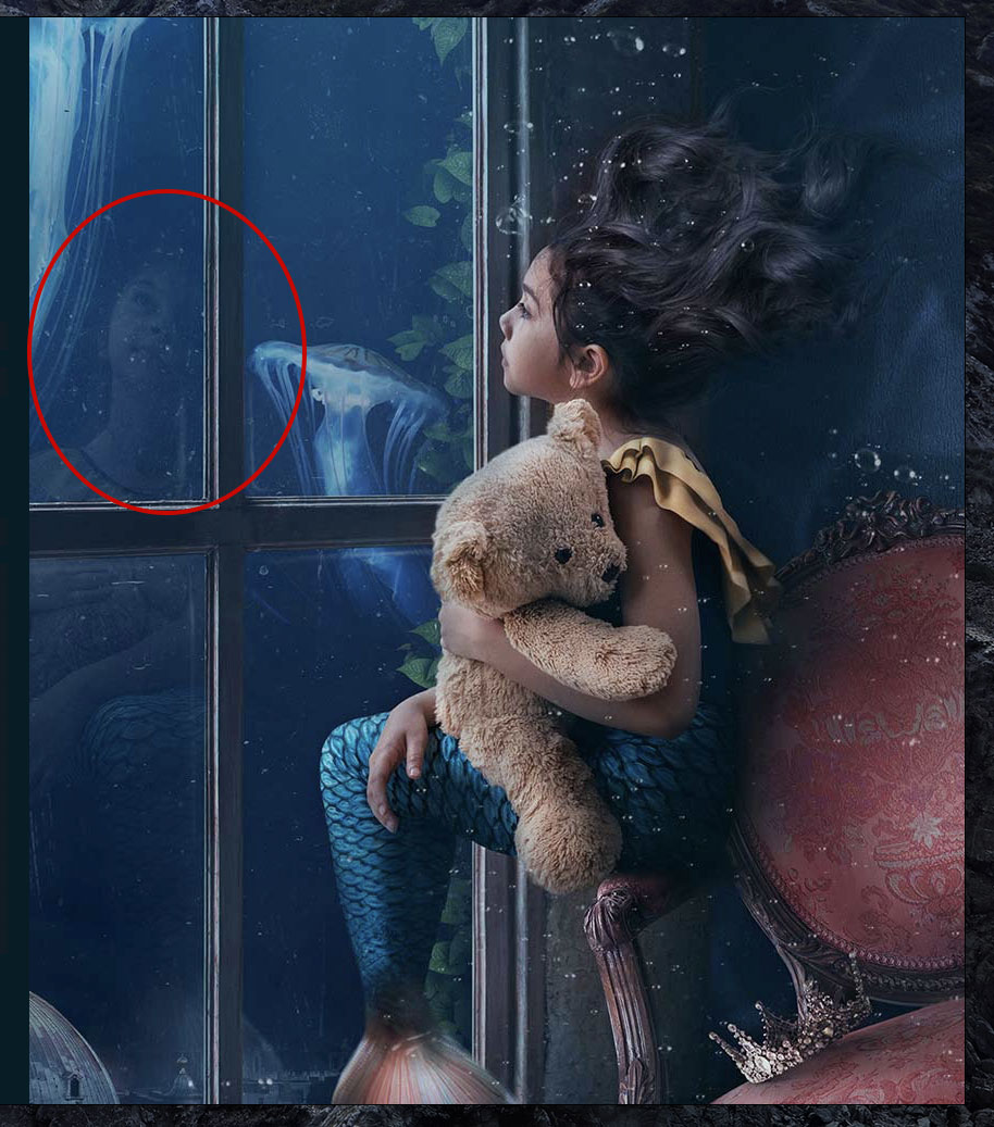 Am I the only one to notice that the reflection of the mermaid's head is tilted the wrong way in this Adobe Photoshop intro screen? #photoshopfail #designfail #adobe