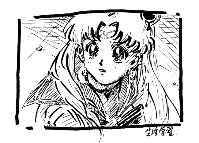 よく見て描いたやつ、と、よく見ないで描いたやつ
#sailormoonredraw
#セーラームーンチャレンジ