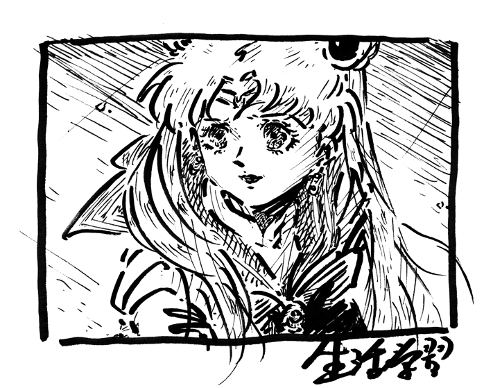 よく見て描いたやつ、と、よく見ないで描いたやつ
#sailormoonredraw 
#セーラームーンチャレンジ 