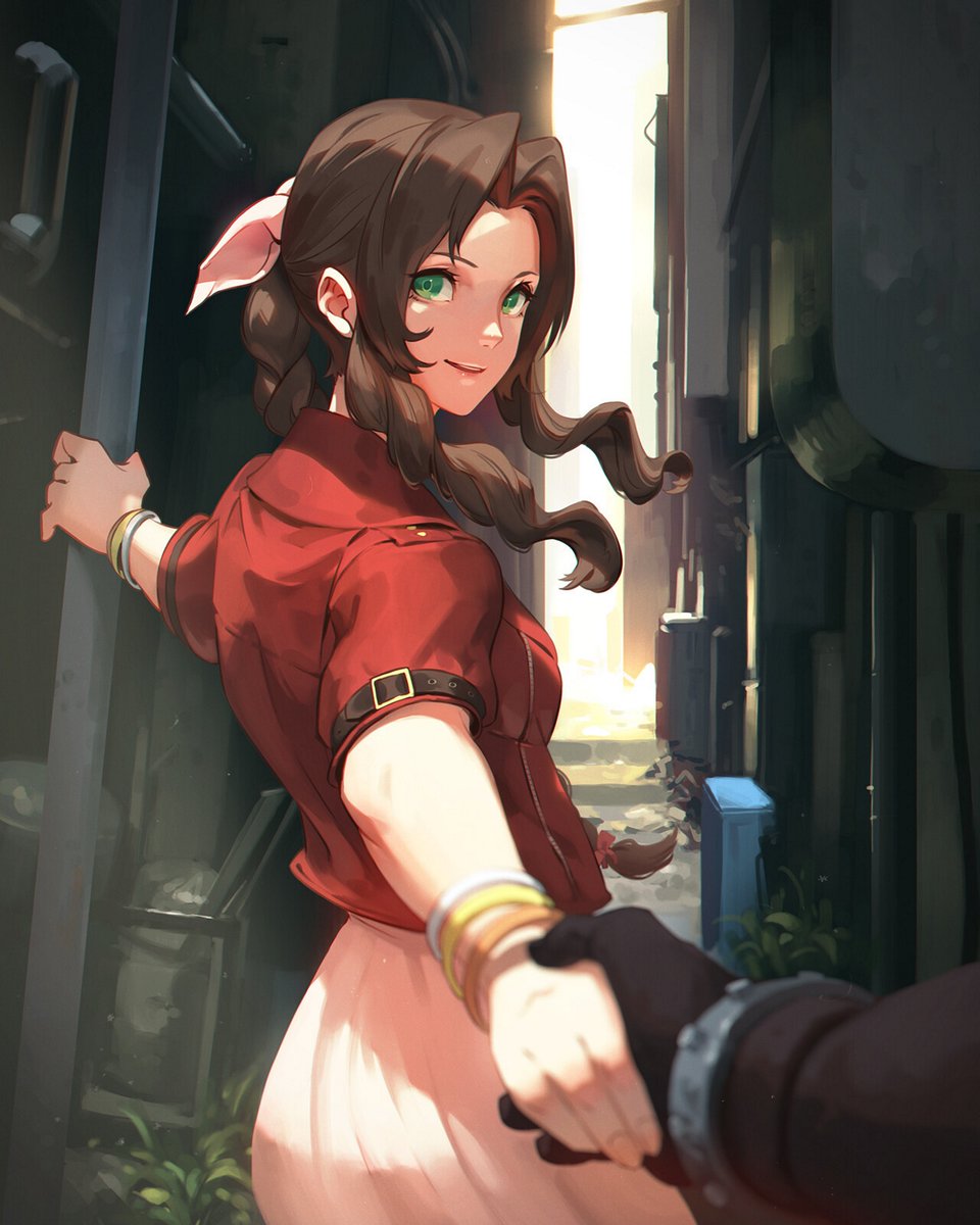 pix Final Fantasy Aerith Fan Art ramon on twitter tifa lockhart aerith