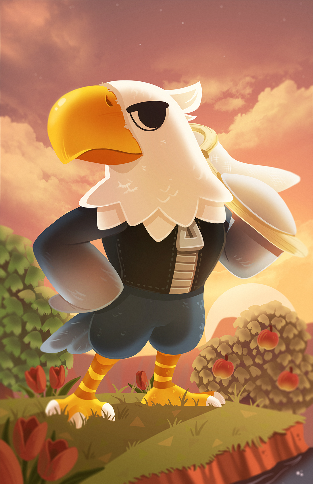 Apollo Animal Crossing in a T-Pose