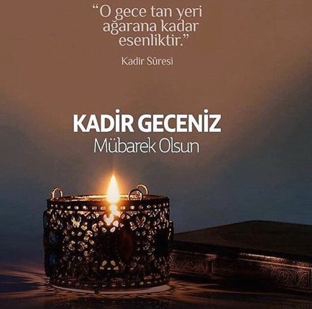 Kadir geceniz mübarek, dualarınız kabul olsun.😊🤲🏻