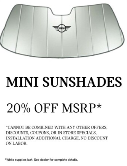 minipeabody's tweet photo. New parts specials have been released- just in time for summer weather!

Right now you can save on MINI Sunshades, kayak racks, paddle board attachments and more.

Find them all on our website: https://t.co/SmmhAA5r10 https://t.co/Tih8ARY2Fq