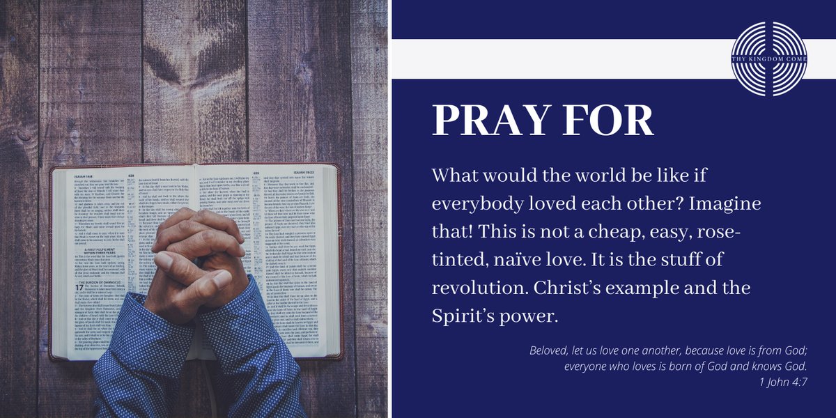 thykingdom_come's tweet photo. PRAY FOR: It’s day six of #ThyKingdomCome - take some time to pray for your 5.
 
How could you remind yourself to pray for your five friends? Could you set an alarm on your phone every day to pray that they may come to know your Jesus’ love? https://t.co/rrVv0FXryu