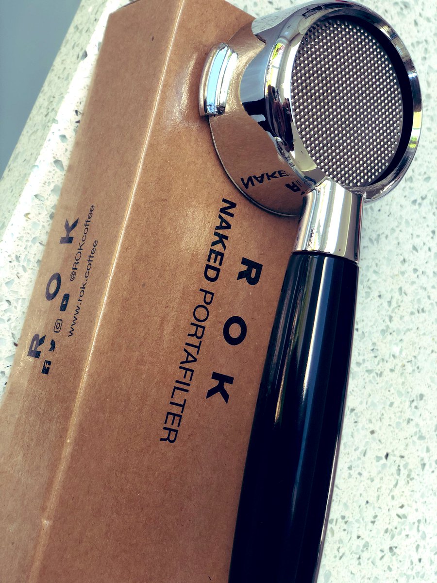 Naked* &amp; fully caffeinated sums up my day...  <a href="/ROKCoffeeuk/">ROK Coffee</a> <a href="/DeptOfCoffee/">Department of Coffee</a> #Coffee #CoffeeLover #espresso (*naked portafilter obviously) #staysafe