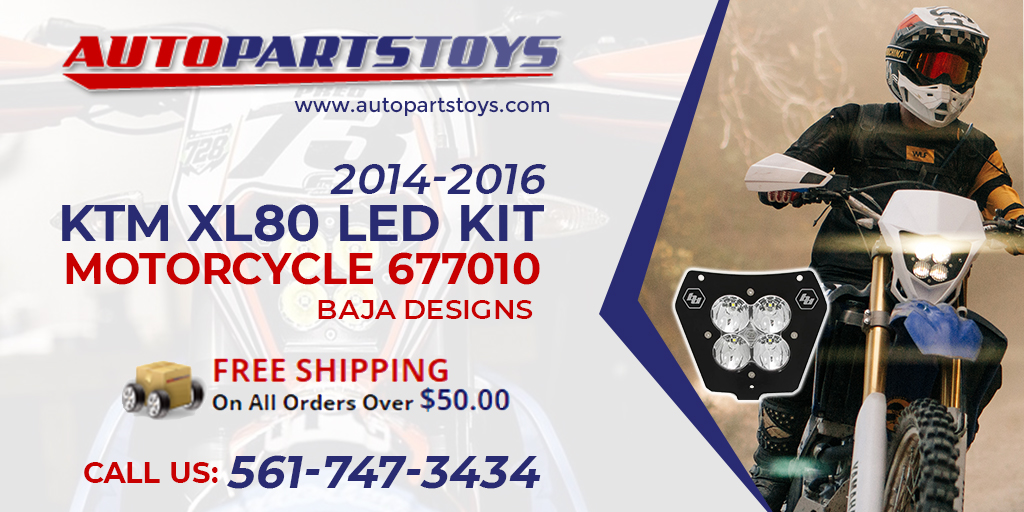 autopartstoys's tweet photo. Baja Designs 2014-2016 KTM XL80 LED Kit Motorcycle 677010
.
.
Buy From: https://t.co/5B5lNL5k14
.
.
.
#BajaDesigns #KTMXL80 #LEDKit #Motorcycle677010 #LifetimeWarranty #XL80 #headlight #LEDlights https://t.co/xVQHzqKHQG