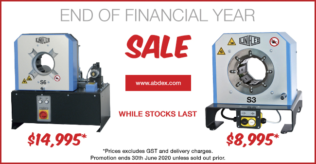 AbdexUK's tweet photo. End of Financial Year - SALE
While Stocks Last!

S3 Ecoline Light Package - $8,995*
S6 Ecoline Package - $14,995*

*Prices excludes GST and delivery charges.
Promotion ends 30th June 2020 unless sold out prior.

For more information or quotation, please contact Abdex. https://t.co/cYQxrik0le