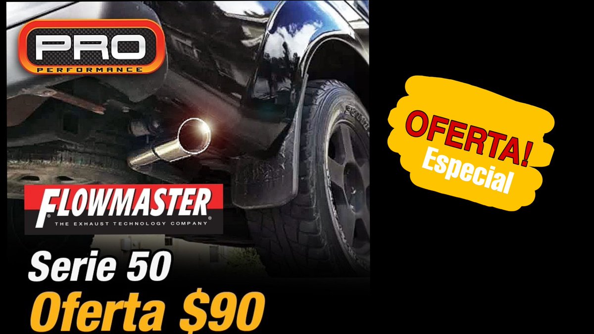 properformances's tweet photo. Solo por 5 días, oferta de Flowmaster serie 50 a 40% de descuento. Ud. Solo paga $90

Pro Performance
¡Simplemente lo mejor! 
Para más información y compra escríbenos a infoproperformaces@gmail.com o llámanos al 0212 9615122.

#ProPerformance #Flowmaster https://t.co/Yk9K3dbGAV