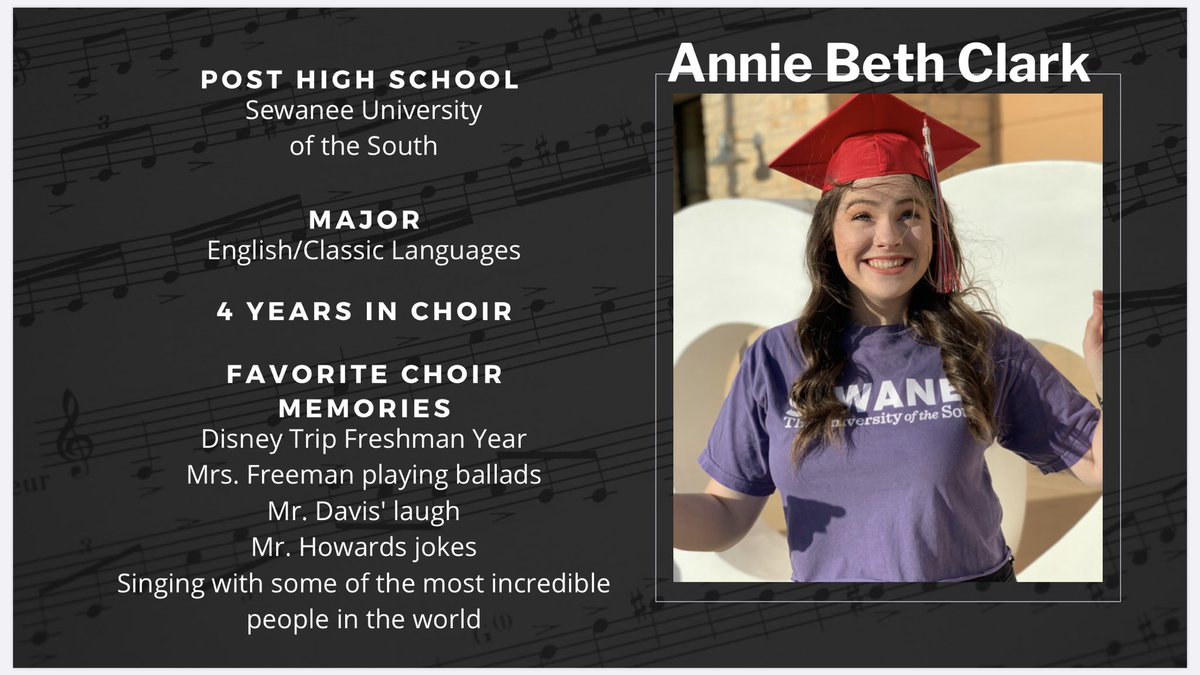 MarcusChoir's tweet image. Senior Spotlight #3: ❤️🎼 More of our amazing Seniors! Many more to come, this is a big graduating class y’all and we will miss them so much!