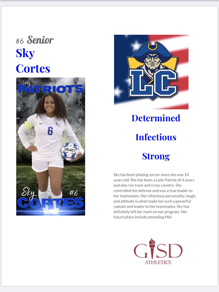 SENIOR SHOUTOUT to this amazing CAPTAIN!! #WeAreLC #OurSeniors 💕😍💙💛⚽️