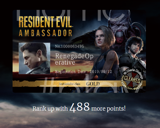 RenOperative_'s tweet photo. And it only took 8 years for the ambassador program to update for me to get this. Resident Evil's golden boy comes clutch with a broken freakin neck to get there lmao. #ResidentEvil #REBHFun #SeriouslyThankYou https://t.co/DTG8CrUL5u