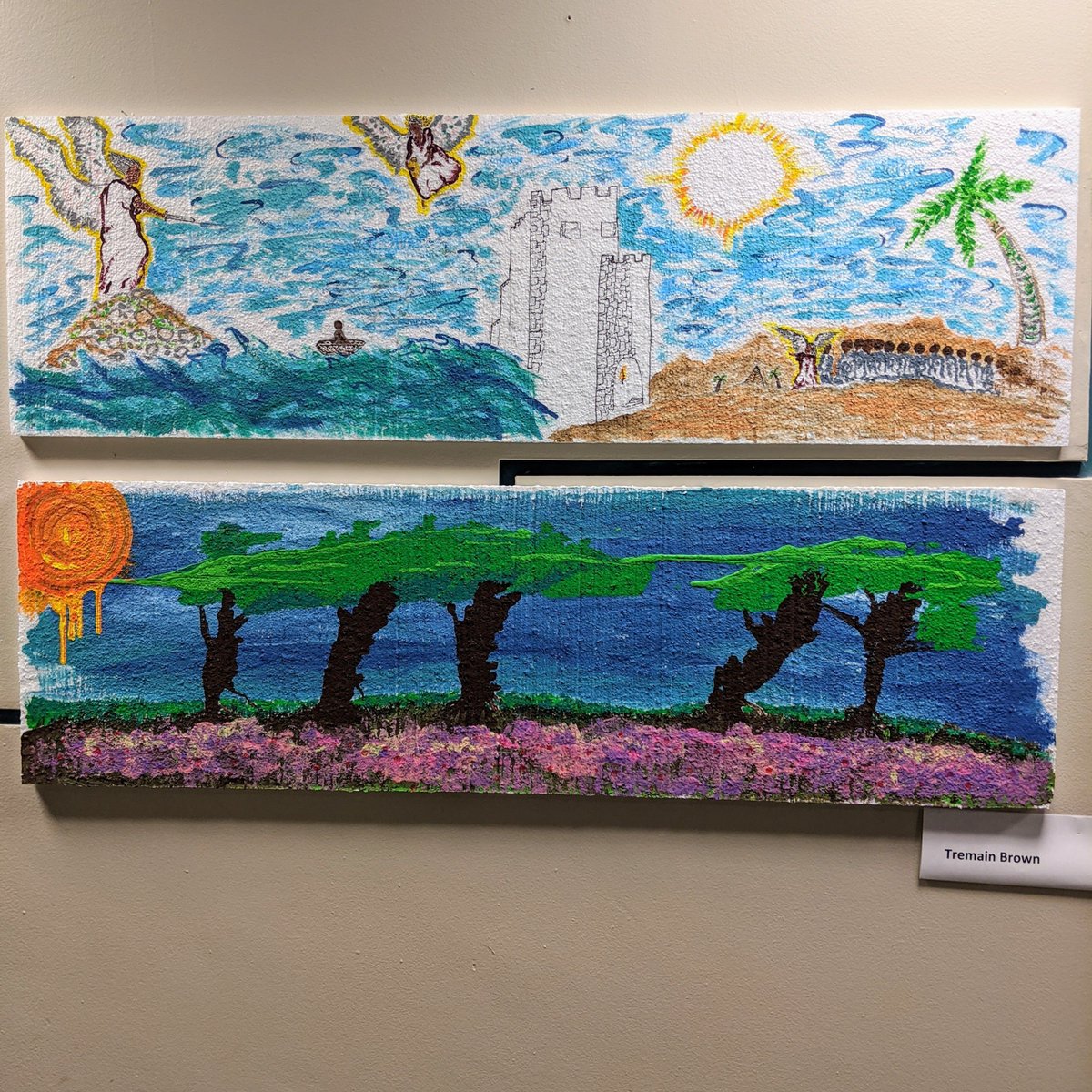mindwarehousing's tweet photo. Enjoy your virtual visits to our space. Here are pieces by Tremain Brown which can be found in our 8th Floor Meeting Space. Please contact us if you would like to make a room reservation. We are accepting room reservations on a limited basis. https://t.co/SqKsUtaPyi https://t.co/ZPY2aP4MUF