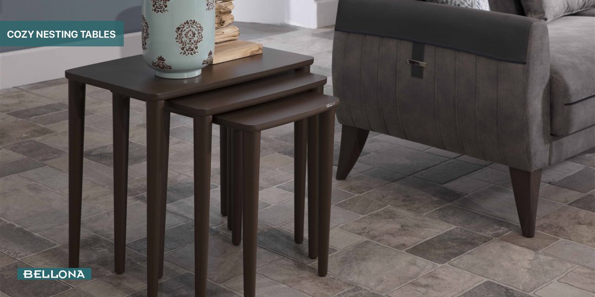 BellonaGlobal's tweet photo. Straight lines and laconic design of Cozy Coffee Table and Cozy Nesting Tables will become a perfect complement to your elegant lifestyle.

#Bellona #furniture #sittingroom #coffeetable #nestingtable https://t.co/1z6Tpl7A7l