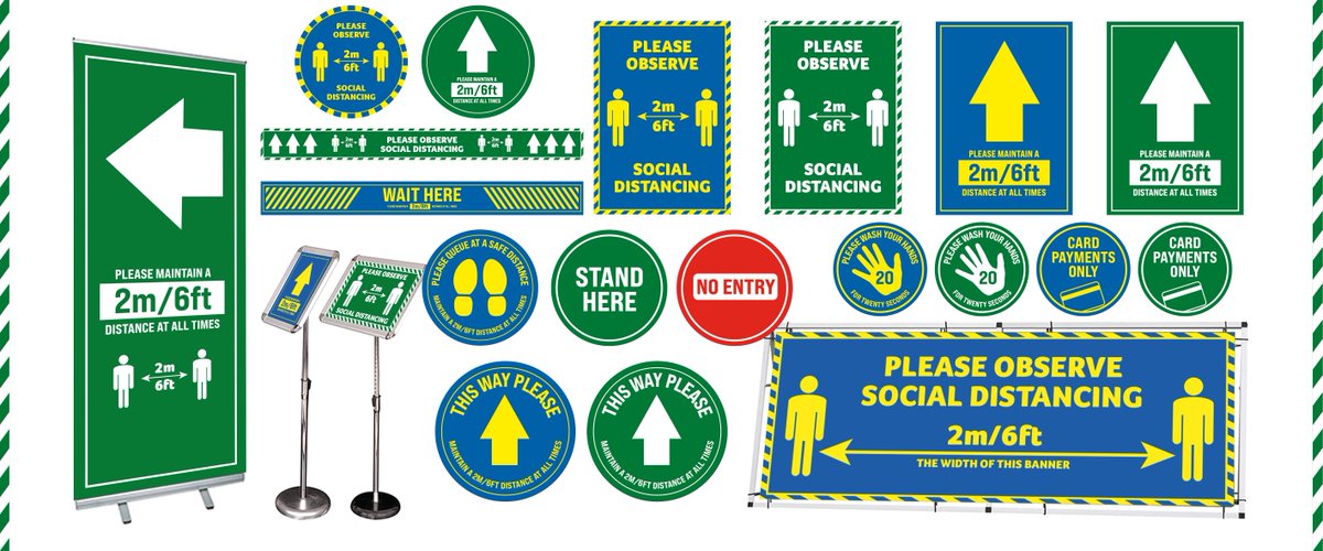 Floor stickers to aid social distancing in the workplace. PDF brochure now available...
bit.ly/2TkDzIq #covidsafe #floorstickers