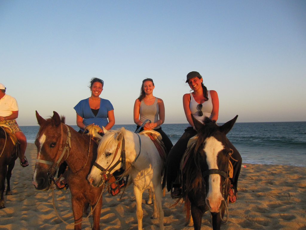 EckeCrystal's tweet photo. Riding horses 🐴 in Cabo San Lucas, Mexico with two of my awesome co-workers.  @OT_KMcKenna @BigRedFH @OTESBigRed #whereintheworld #classof2020 #SpartanLegacy https://t.co/Rv7foq8401