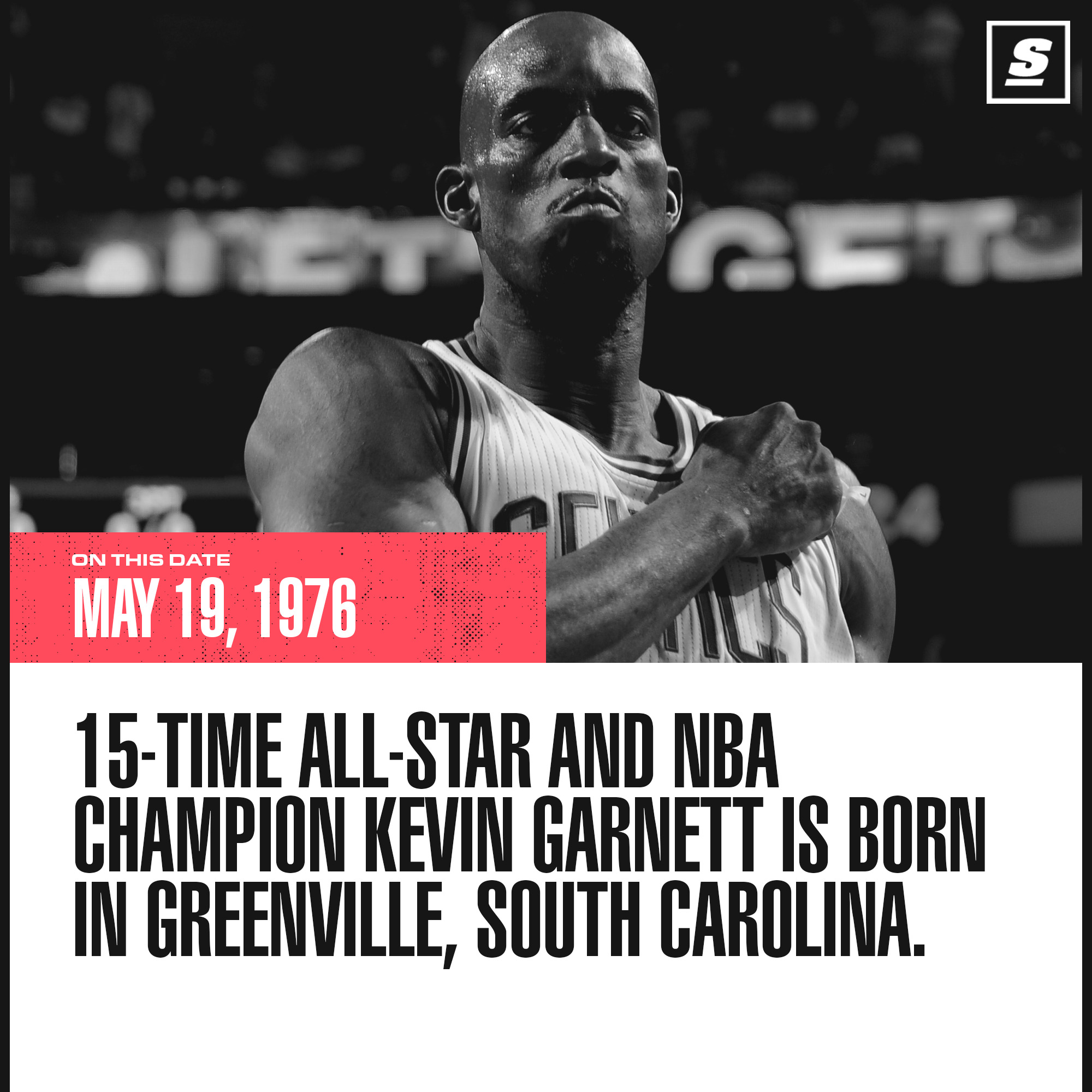 Happy birthday to \The Big Ticket,\ Kevin Garnett!  