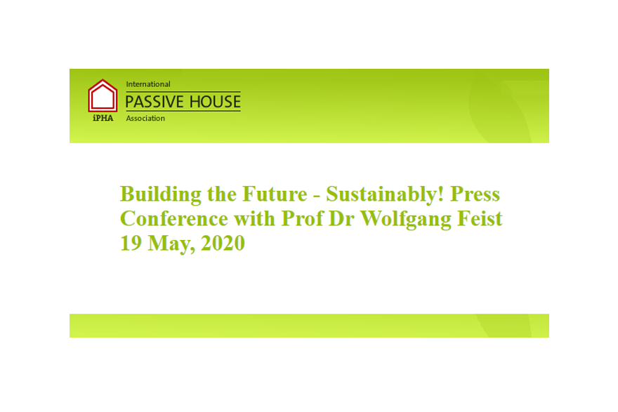 We attended the  @the_iPHA press conference on Building the Future -  #Sustainably! with Prof Dr Wolfgang Feist.Here is the thread of the event from our side 