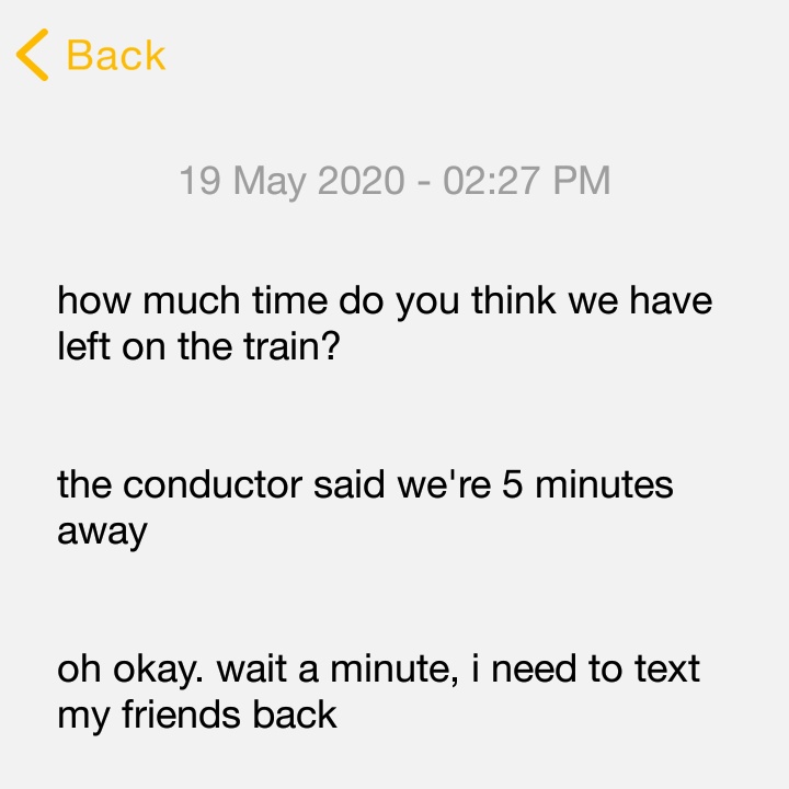  the train starts moving again and jungkook types on yoongi's phone again.