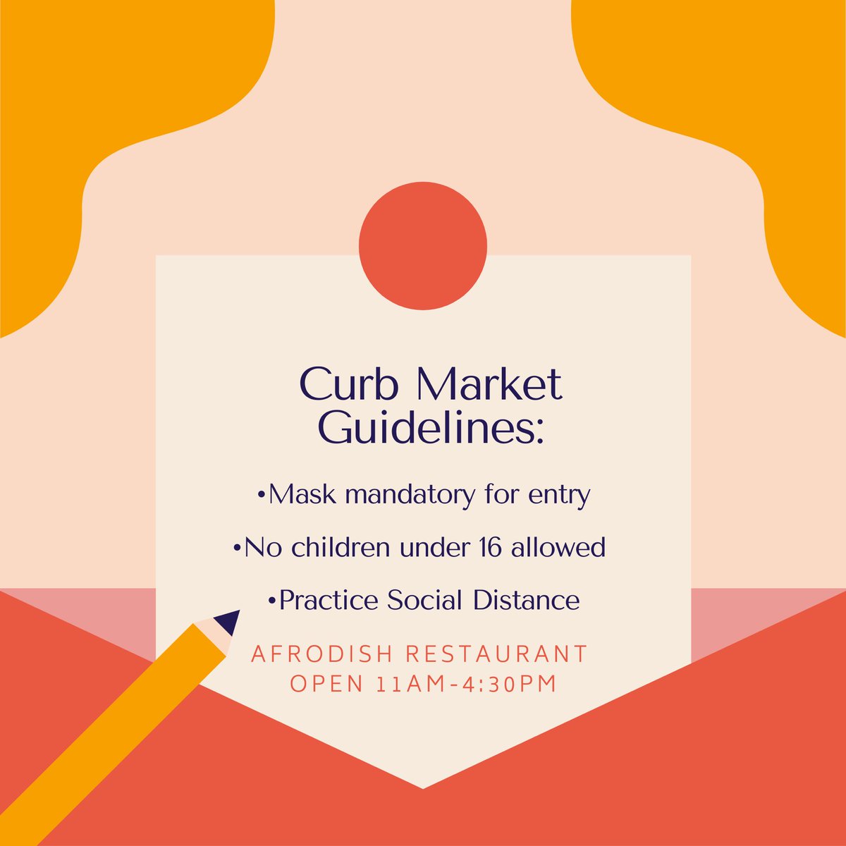 Please take note of the current Curb Market Guidelines for our safety and yours! Hope to see you today! #atlantarestaurants #BlackOwned #curbmarket #sweetauburn