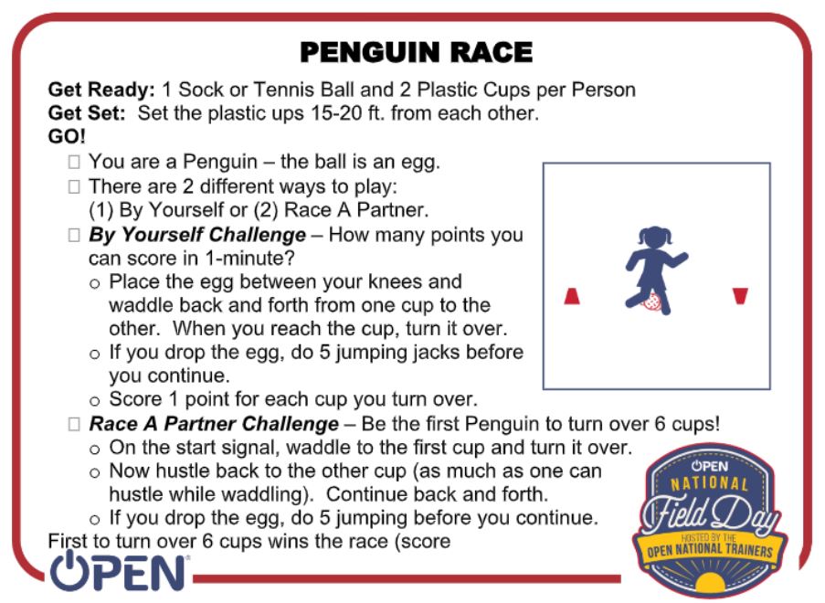 TISDCES's tweet photo. Creekview Cougars! It's Virtual Field Day Week! Let's see your "Penguin Race"! Challenge yourself or a partner! #virtualfieldday2020 @janet_marek https://t.co/XHEzjdt4Vy