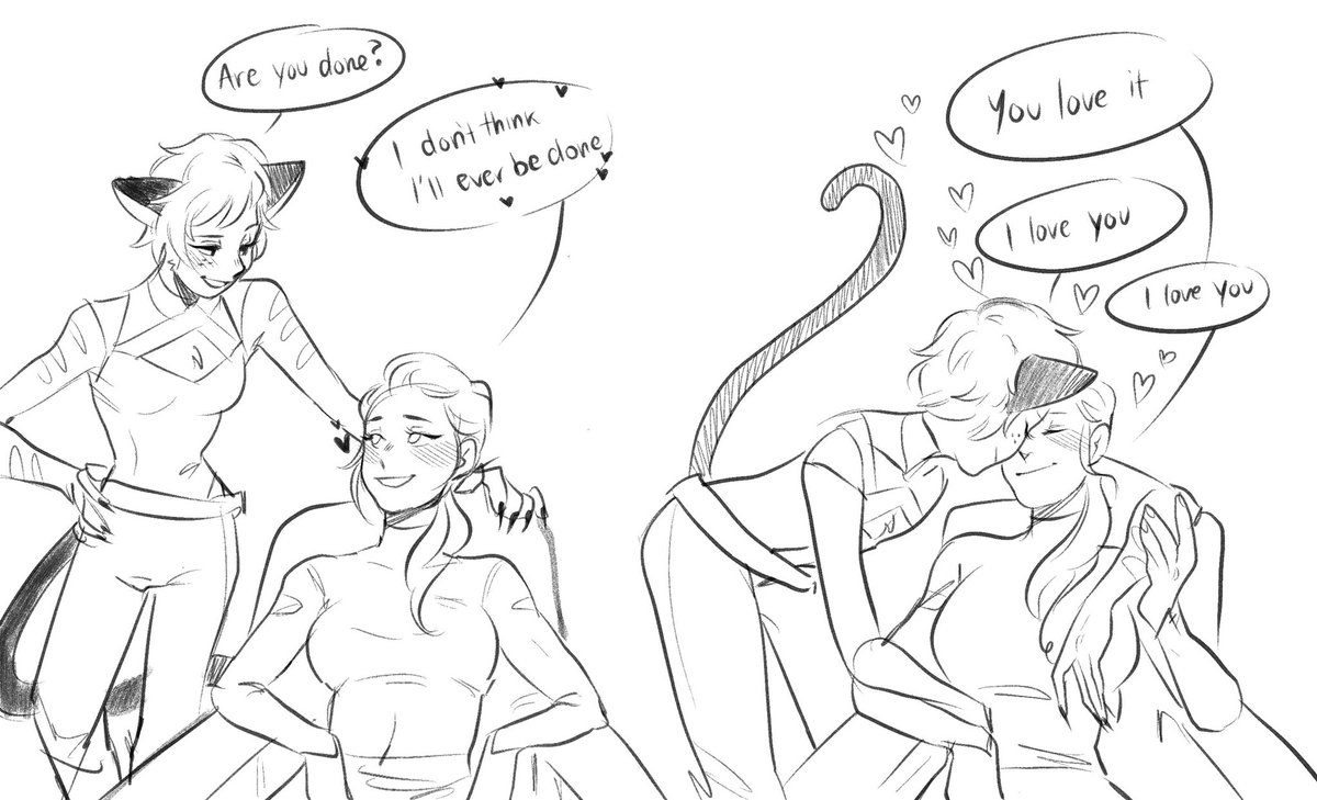 Post-finale "I love my wife" session courtesy of these two lovebirds
#SheRa #SheRaspoilers #catradora