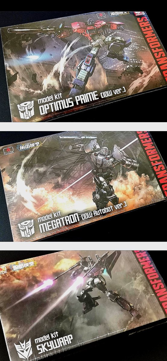 EmpiresHouse's tweet photo. New stock of Flame toys just arrived... Such epic kits!!

#furaimodels #FLAMETOYS #transformers #OptimusPrime #Megatron #skywarp https://t.co/F0eKg2yek9