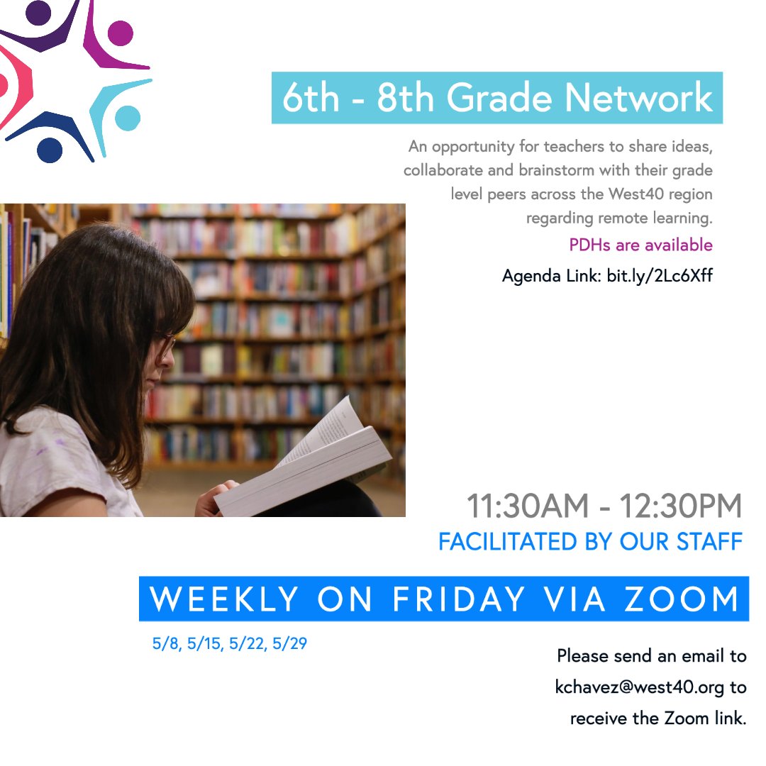 west40ISC's tweet photo. TEACHERS, looking for an opportunity to share ideas, collaborate and brainstorm with your grade level peers across the West40 region?  Join us!  #west40STRONG https://t.co/izdmlJYhgb