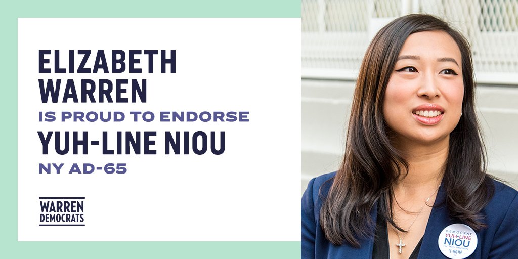 From investing in infrastructure and public housing to ending predatory lending fines and fees,  @YuhLine leads the fight for change in Albany. At a time when important decisions for working families are being made at the state level, I’m proud to support her run for re-election.