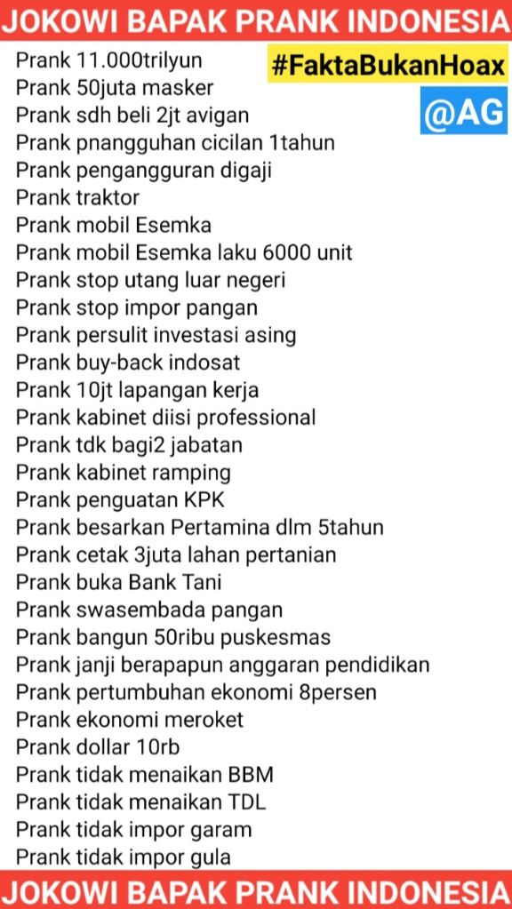aronpasi's tweet photo. @K1ngPurw4 @niafalesya Masa dunia percaya #JokowiKingOfPrank  ??? https://t.co/lneeQoggns