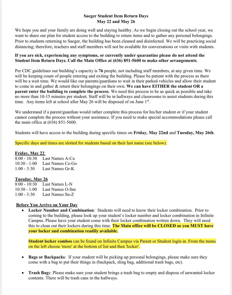 Saeger Middle School tweet media