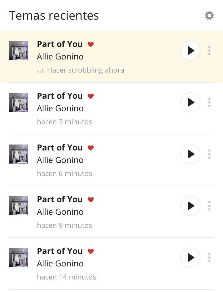 AllieGoninoCL's tweet photo. On repeat...! #PartOfYou @go_nino ⚡️ https://t.co/4vYawQacLj
