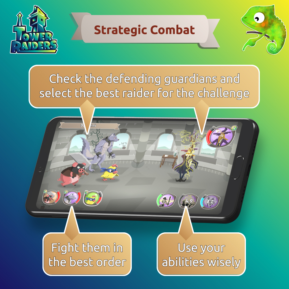 Tower_Raiders's tweet photo. Attack enemy towers and use your best strategy to achieve victory! ⚔️
Analyze the Guardians of your rivals, choose your best Raider, wait for the best moment to use his/her abilities ... 💭
#towerraiders #saregames #game #mobile #strategy #combat #towermaster #features https://t.co/IqPT9CEUn0