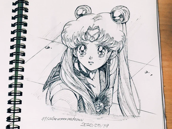 #sailormoonredraw 難しかった…元絵があまりにも完成されてて尊敬しかない 