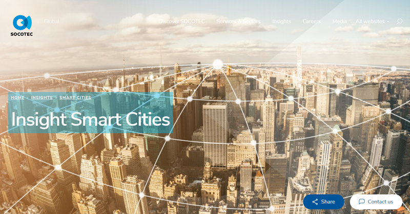 [NEW SOCOTEC.COM] Our engineers help build cities of tomorrow. More connectivity and greater technological and environmental performance will improve citizens’ quality of life. Want to know more about #smartcity? 
#connectivity #sustainability 
socotec.com/insights/smart…
