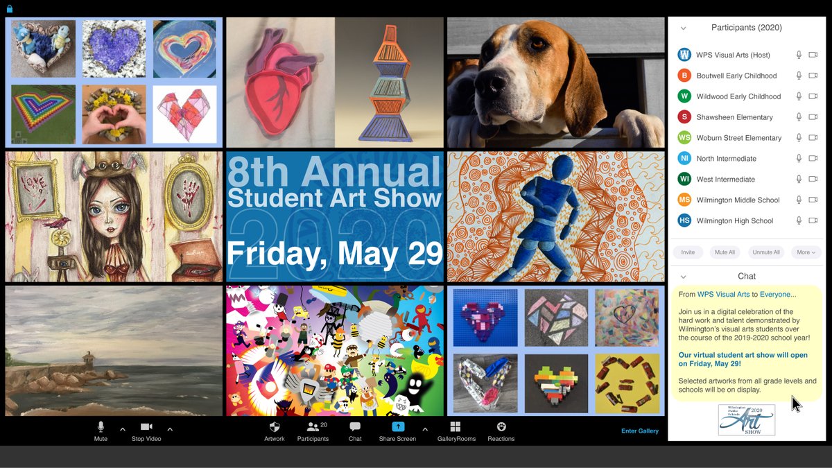 Getting excited for our virtual #WPSArtShow on May 29th! Can't wait for everyone to see the incredible artwork students have made this year! #WTAspirit #WPSspirit #WildcatCIRCLE