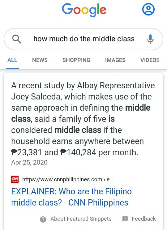 I'd also like to remind you that  @SenMiriam subscribesd to this legal school of thought:"People who are situated similarly, must be treated equally."The middle class may make more than the poor. But it doesn't mean they're doing better. Some, too, are barely making ends meet.