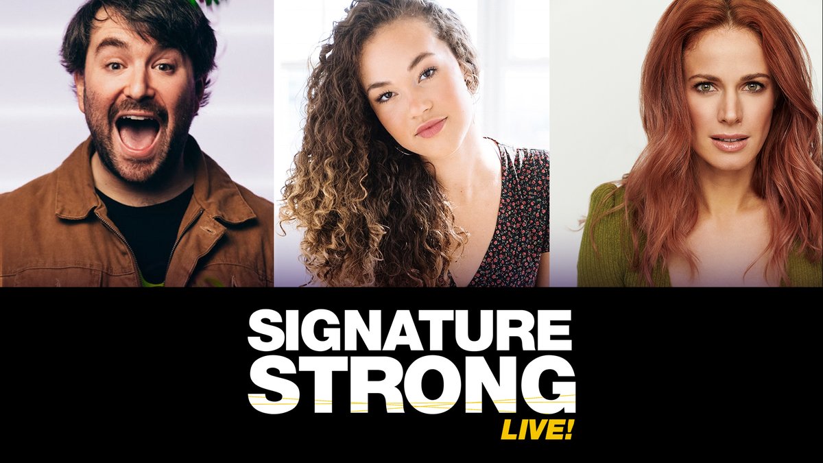 sigtheatre's tweet photo. Tonight at 8PM EST, tune into SIGNATURE STRONG LIVE! with Signature's Associate AD @mattcgardiner and Broadway stars @ABrightMonster, @SoleaPfeiffer and @TealWicks. Watch tonight at https://t.co/hyFDhEhBBO #SigStrongLive https://t.co/1ABuublN21