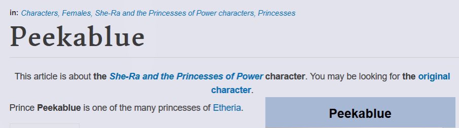 it is very likely that peekablue is a trans man, considering that he was referred to as one of the princesses of etheria in season 1, and acknowledged as a prince and man in season 5