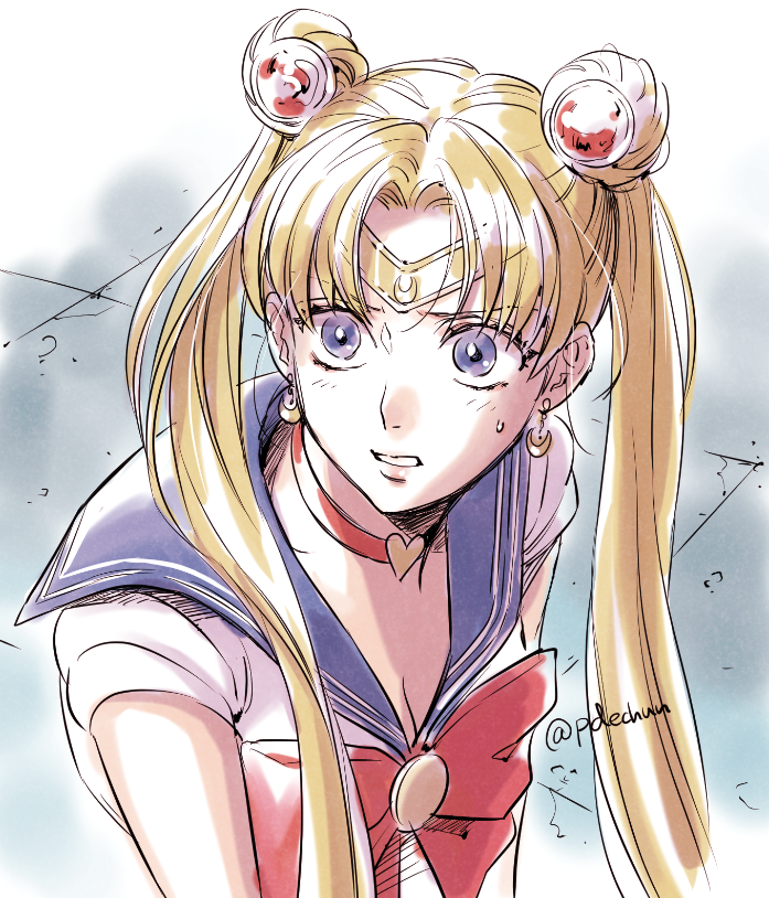セーラームーン ,月野うさぎ 「ざっくりだけど便乗〜楽しかった☺️
#sailormoonredraw 」|Pde❤️‍🩹のイラスト