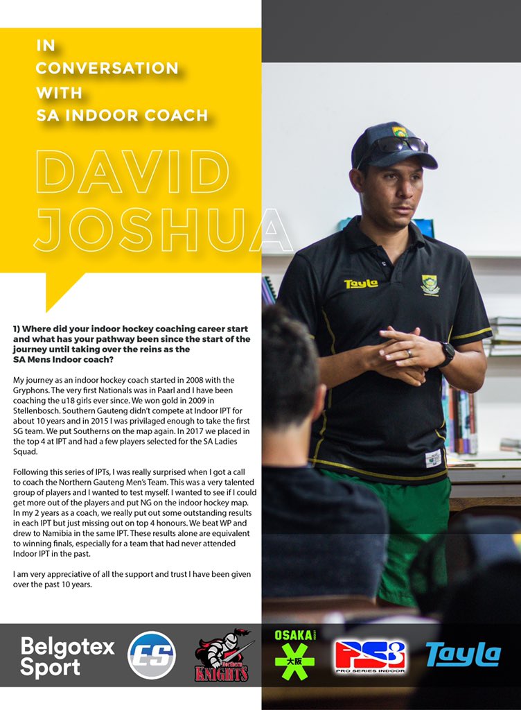 EnhancedSports's tweet image. In conversation with @blitzstoks coach, David Joshua.