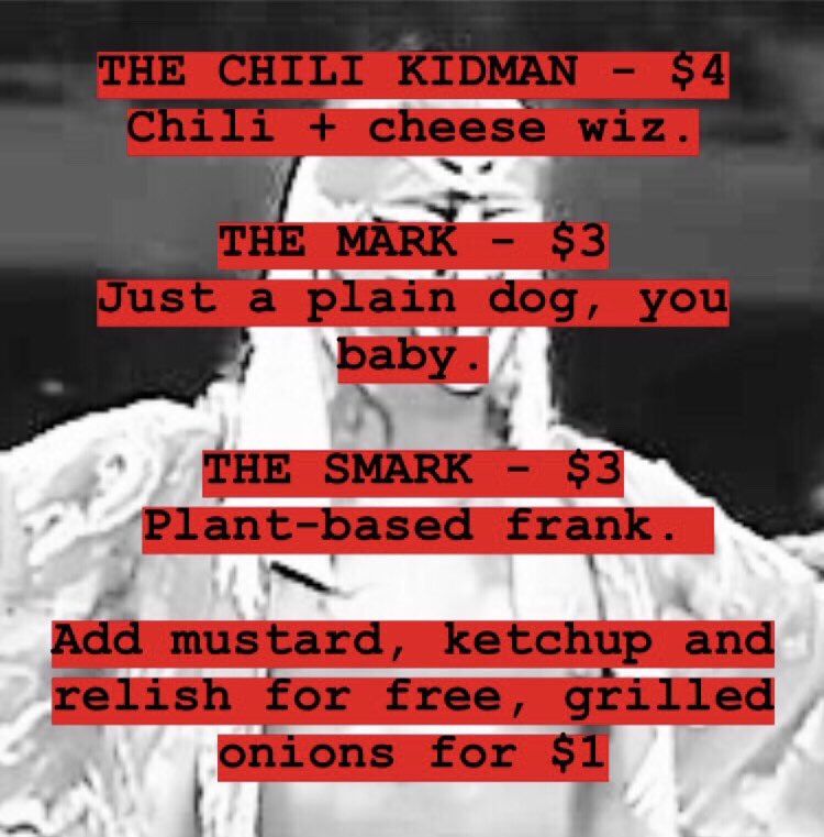 BoogieDogCHI's tweet photo. Tonight! 8-10:30ish! Delivery or pickup available! Follow the link below if youβd like to pre-order. We also have a chili dog + pickle sample combo available on @Shmeal!
https://t.co/uakBi4NUIP
#chicagotakeout #chicagodelivery #chicagoeats https://t.co/1VdIp0js8Z