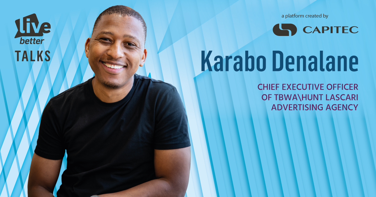LiveBetterTalks's tweet photo. Make sure to drop your questions for
@karabodeee as he shares the inside track to
the future workplace on our #LiveBetterTalks IG
Live stream on 28th May at 6:30pm. Follow our page for
more.

A platform created by @CapitecBankSA
#LiveBetterTalks https://t.co/ry8yzfMIvi