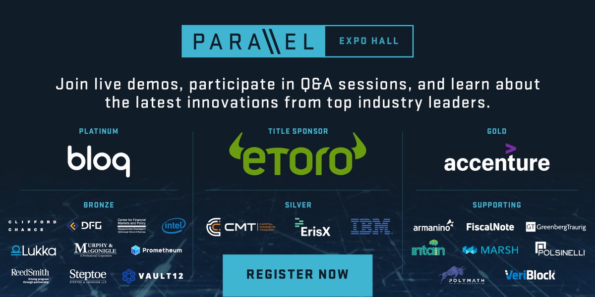 DigitalChamber's tweet photo. Join our @DigitalChamber members at the Parallel virtual experience - an event exploring the incredible transformations happening across the #blockchain industry. Experience our first event, Followers \\ Leaders May 29: https://t.co/vRm9318ib7 #Parallel2020 https://t.co/oEYHCWgOET