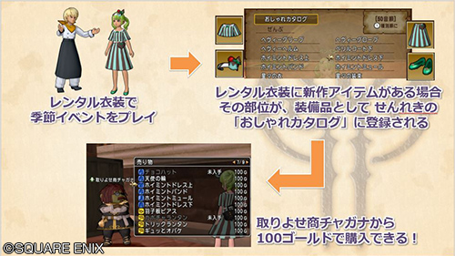 ドラゴンクエストx 公式 Ver5 2 復刻販売スケジュールの変更にあわせて 季節イベントをプレイすれば レンタル衣装の装備アイテムが 取り寄せ商チャガナ で入手できるようになります Dq10 Dqxtv ドラゴンクエストx 公式 Ver5 2 復刻販売スケジュールの変更にあわせて 季節イベントをプレイすれば レンタル衣装の装備アイテムが 取り寄せ商チャガナ で入手できるようになります Dq10 Dqxtv