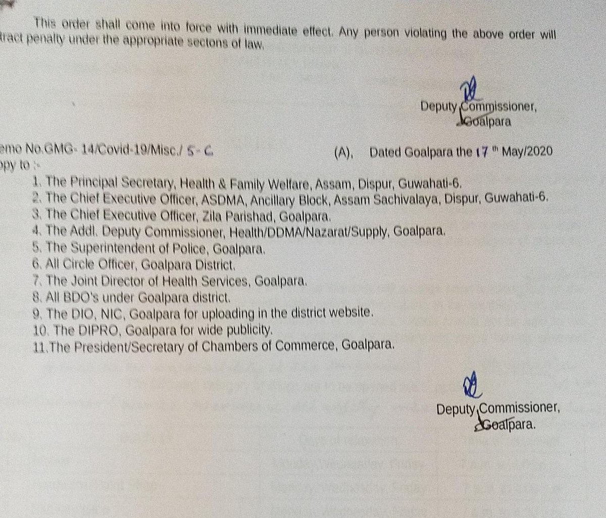 DC Goalpara tweet media